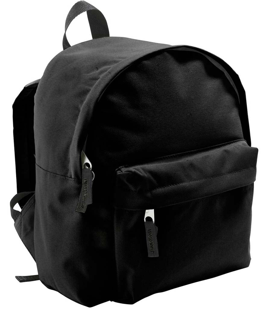 Plain black school bag best sale