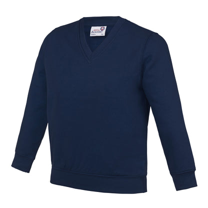 V-Neck Sweatshirt | Navy