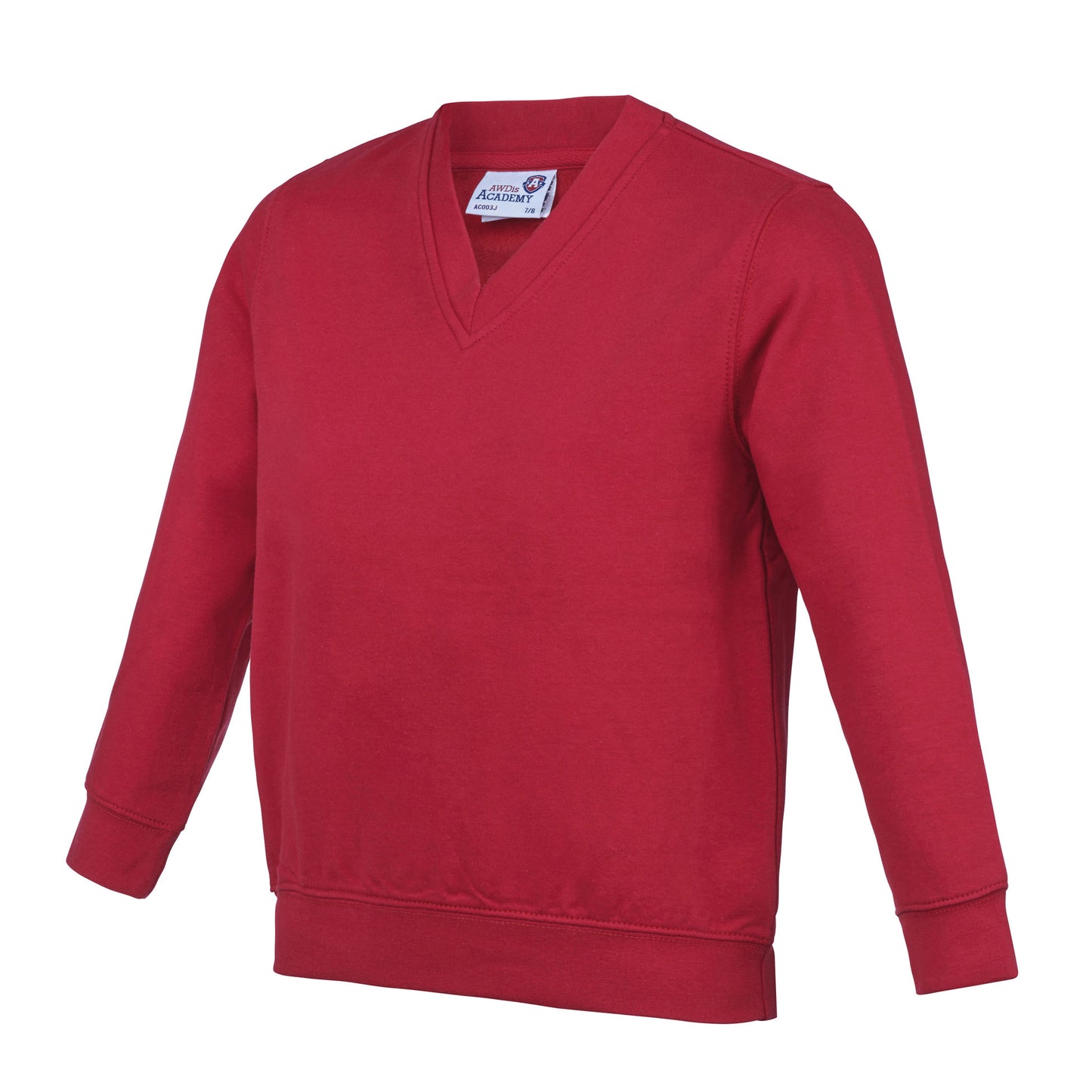 V-Neck Sweatshirt | Red