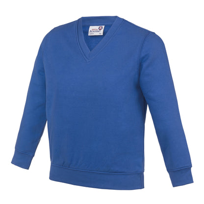 V-Neck Sweatshirt | Royal Blue