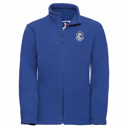 Minster In Sheppey Primary - Kids full-zip outdoor fleece in Royal Blue with Logo