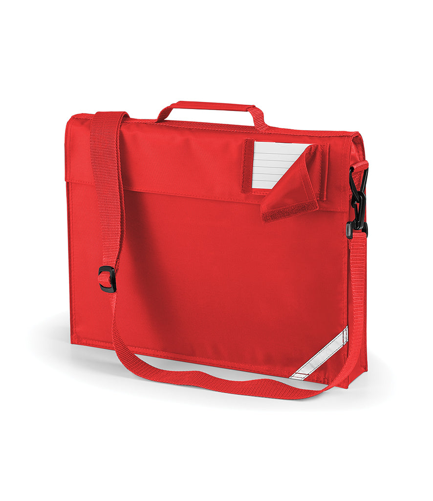 Junior Book Bag with Strap | Bright Red