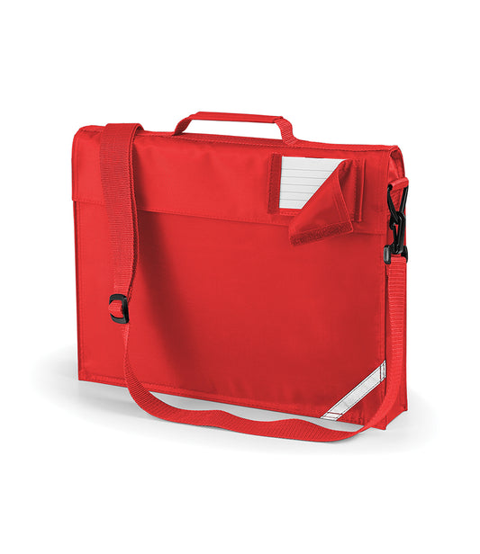 Junior Book Bag with Strap | Bright Red